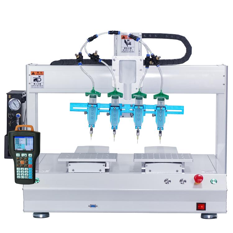 固科/Glueforce​ 双工位四头针筒式精密点胶机TZ-DJ5331D-汉高达